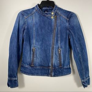 Gap Denim Moto Jacket Size M